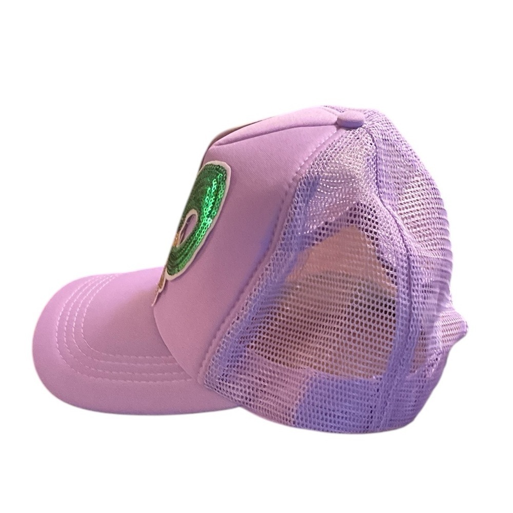 Lavender Mardi Gras Baseball Hat - Picture 6 of 6